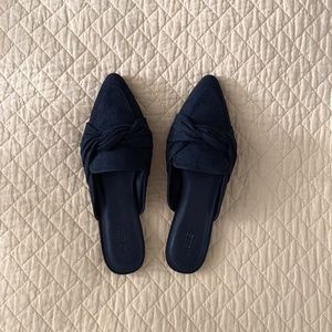 NIB J. Crew Loafer Mules with Twist in Black (8.5)